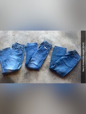 Lot of Four Blue Denim Jeans